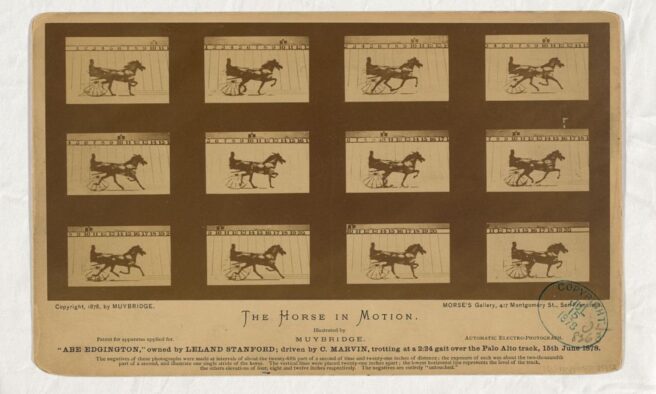 OTD in 1878: The first motion picture was filmed using several cameras to capture galloping horses.