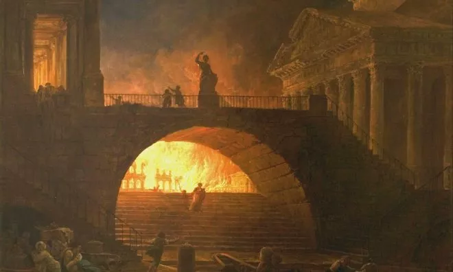 OTD in 64: A fire broke out in the evening and swept through the city of Rome