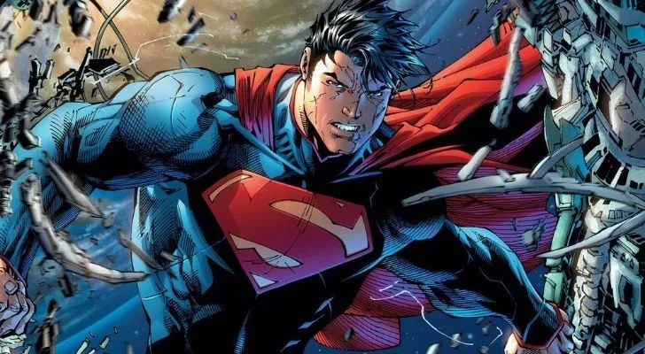 Superman looking super powerful