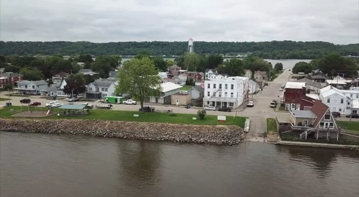 Sabula island in Iowa