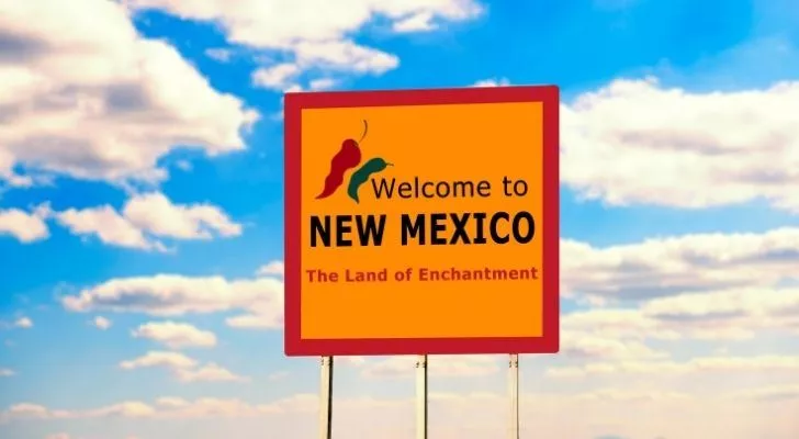 Welcome to New Mexico sign