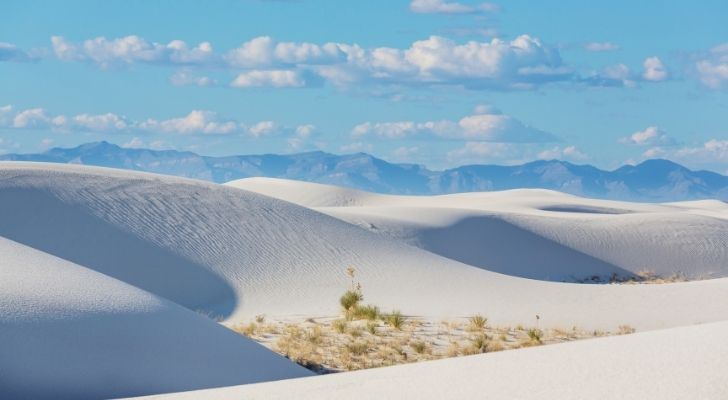 The beautiful White Sand Dunes National Park