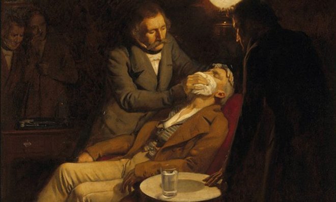 OTD in 1846: Anesthetic was used for the first time on a dental patient by Dr. William Morton.