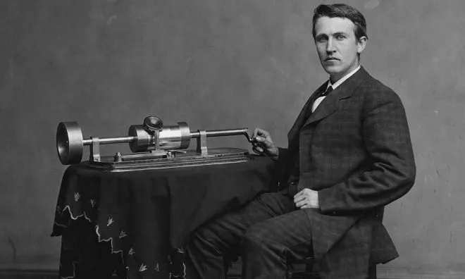 OTD in 1877: Thomas Edison demonstrated his hand-cranked phonograph for the first time.