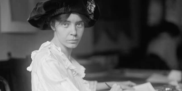 OTD in 1917: American suffragist Alice Paul was sentenced to seven months in prison for obstructing traffic in Washington caused by the Women's Rights march she organized.