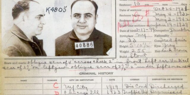 OTD in 1931: American gangster Al Capone pleaded guilty to tax evasion.