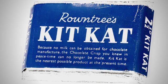 OTD in 1935: Rowntree's introduced the famous Kit Kat featuring three layers of wafer cut into finger slices and surrounded by milk chocolate.