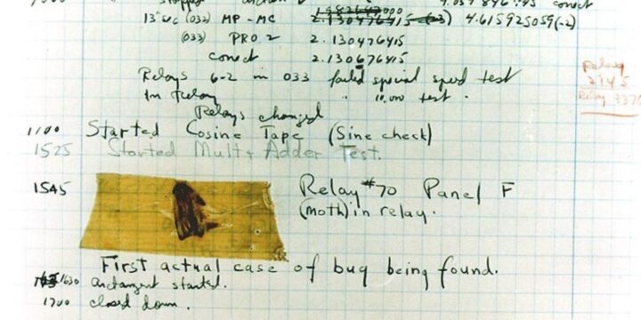 OTD in 1947: Grace Hopper fell victim to the first-ever computer bug after removing a moth from her Harvard Mark II computer.