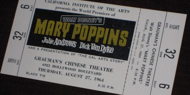 OTD in 1964: Disney's Mary Poppins was released and premiered at Grauman's Chinese Theatre in Los Angeles.