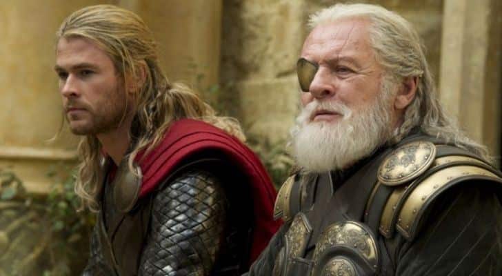 Thor con su padre Odin