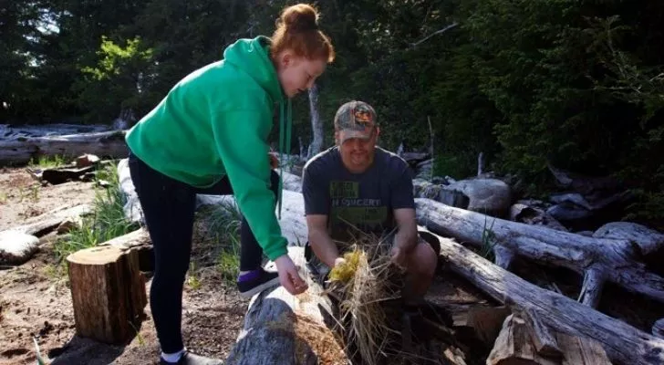 A school in Alaska sends children to a remote island to learn survival skills