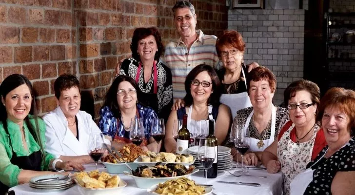 The cooks at Enoteca Maria restaurant