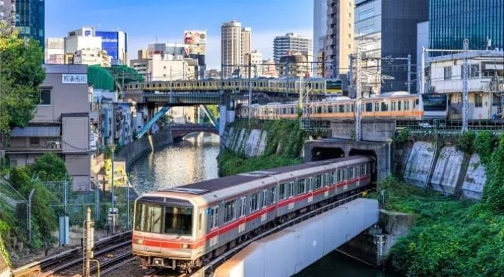 A train in Tokyo that might be running late