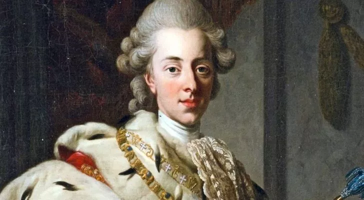 A portrait painting of King Christian VII of Denmark