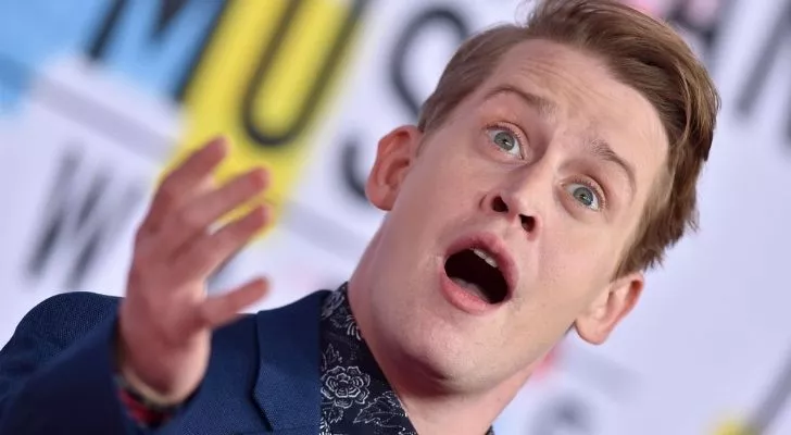 Macauley Culkin looking surprised