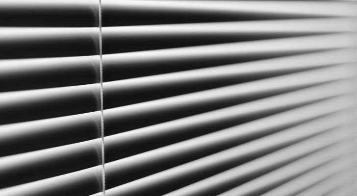 Venetian blinds that give you a headache just looking at them!