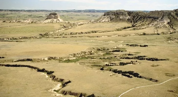 Harsh-looking Nebraska plains