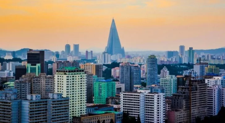 Pyongyang skyline 