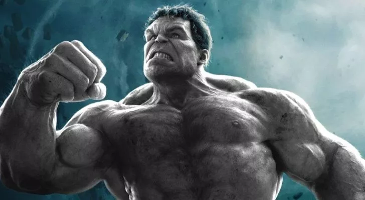 The Hulk when he was gray