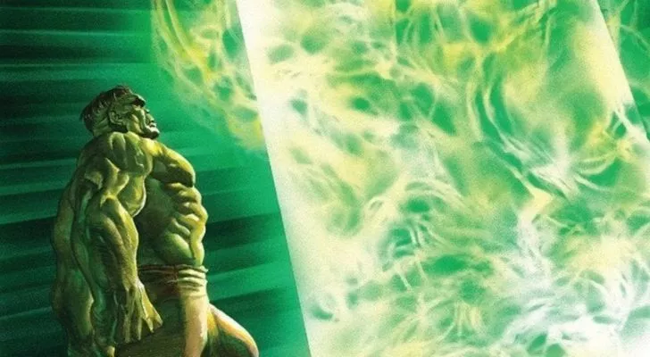 Gama radyasyonunun önündeki Hulk
