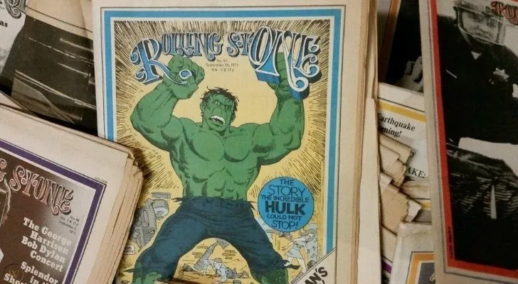 The Rolling Stone magazine cover featuring The Hulk