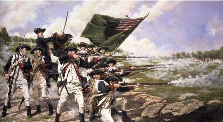 Soldiers during the American Revolution
