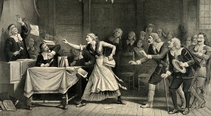 An artist impression of the Witch Trials