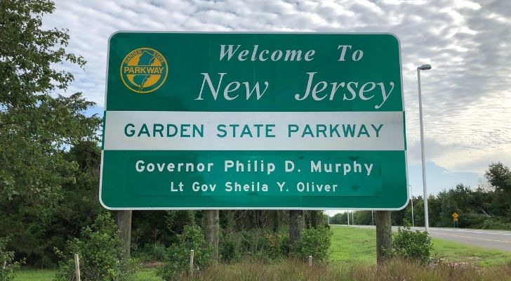 Welcome to New Jersey sign