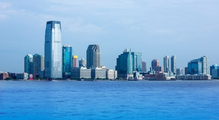 Skyline of New Jersey from the Hudson River