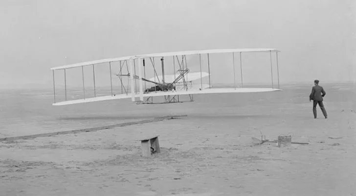 The first flight in North Carolina by the Wright Brothers