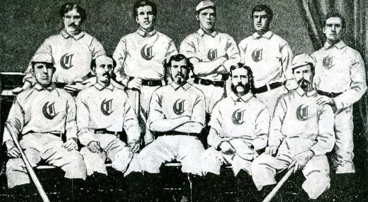 The original Cincinnati Red Stockings Team