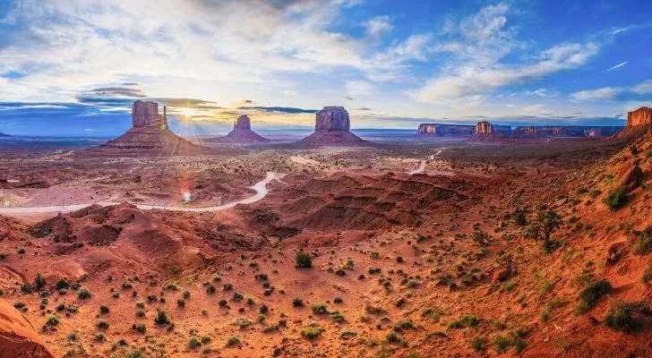 Stunning arid dry landscape in Utah