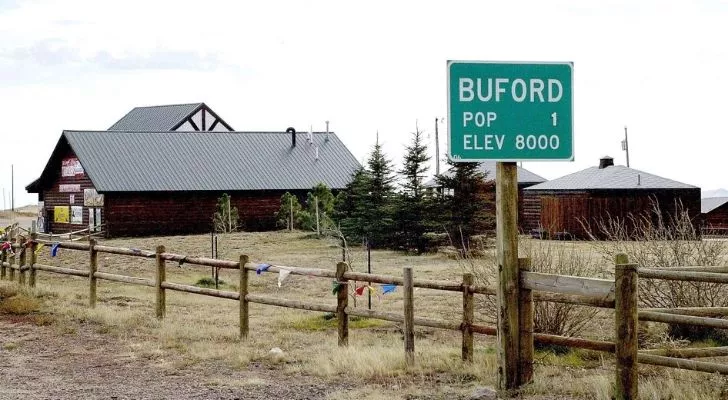 The town of Buford - population 1