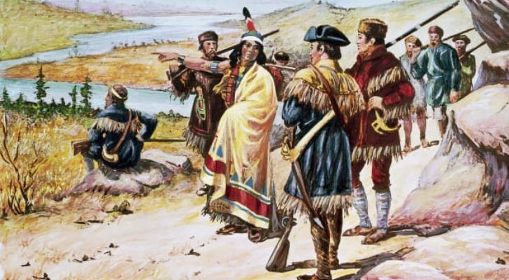 Lewis and Clark on their expedition