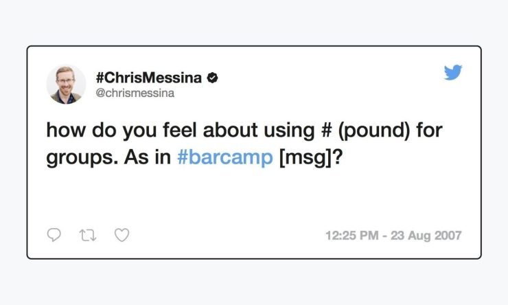 OTD in 2007: Chris Messina Tweeted #barcamp