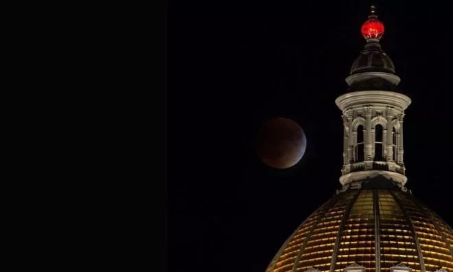 OTD in 2015: The latter of two total lunar eclipses was seen from the Americas.