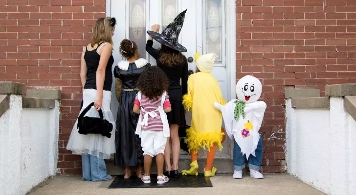 Children Trick or Treating