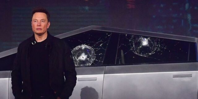 OTD in 2019: Elon Musk revealed Tesla's first electric cyber truck with shatterproof windows.