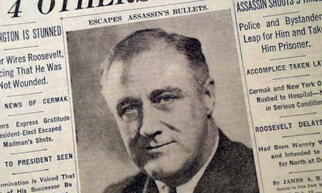OTD in 1933: An assassination attempt was made against US President Franklin D. Roosevelt by an Italian immigrant