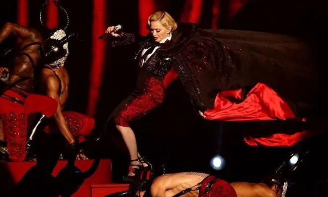 OTD in 2015: Madonna fell on stage while performing "Living For Love."