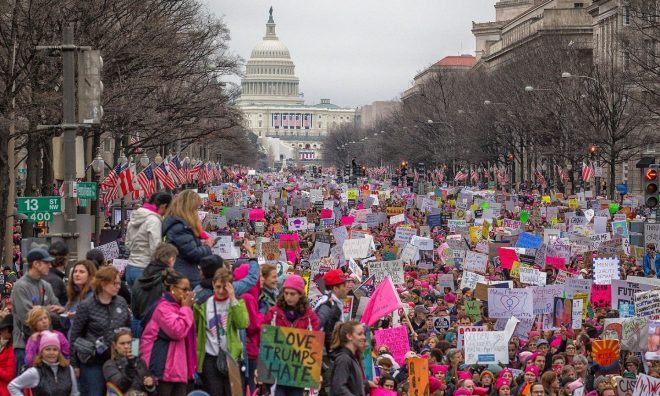 OTD in 2017: Over two million women worldwide marched against Trump's anti-women and offensive slews.