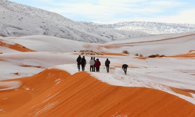 OTD in 2018: The Sahara desert was blanketed in snow.