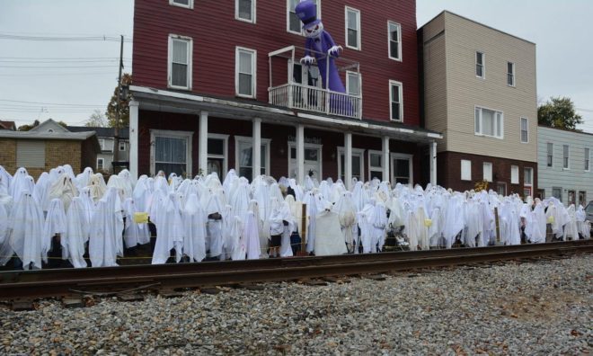 OTD in 2017: Five hundred and sixty people dressed as ghosts