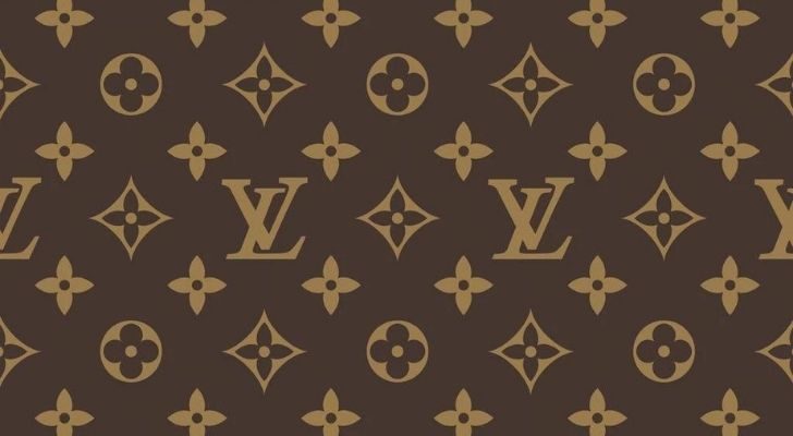 The famous Louis Vuitton monogram pattern