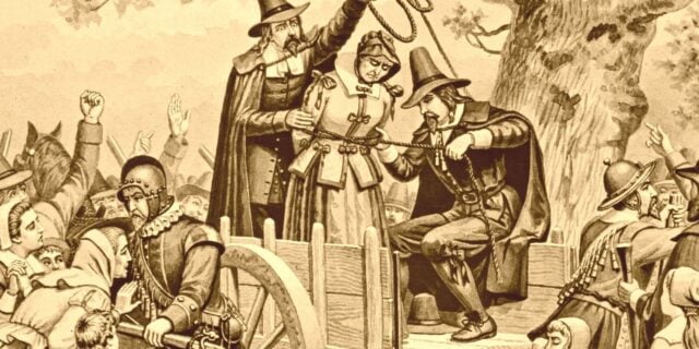OTD in 1692: Innocent Bridget Bishop was the first person to be trialed and hung for witchcraft in Massachusetts