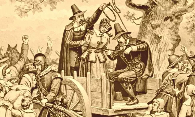 OTD in 1692: Innocent Bridget Bishop was the first person to be trialed and hung for witchcraft in Massachusetts