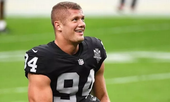OTD in 2021: Carl Nassib became the first openly-gay NFL player to play a regular-season game.