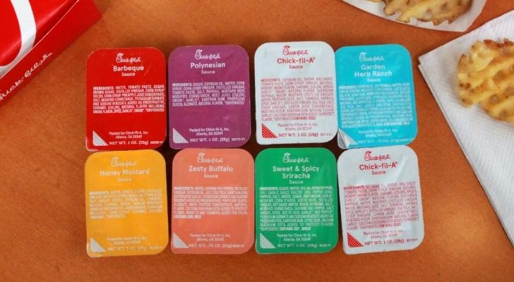 The different types of Chick-fil-a sauces