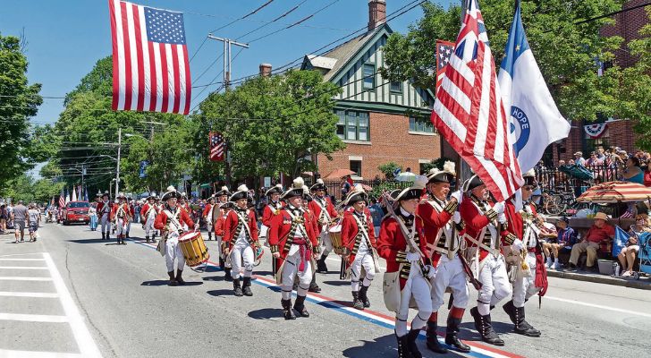 An Independence Day parade in Bristol, Rhode Island in 2016.