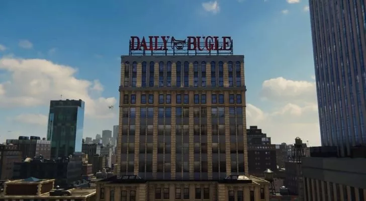 The Daily Bugle office.
